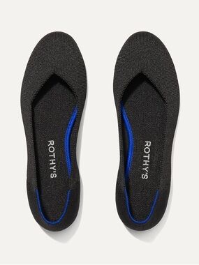 Rothy's The Daily Flat Black Knit Ballet Flats Size 8